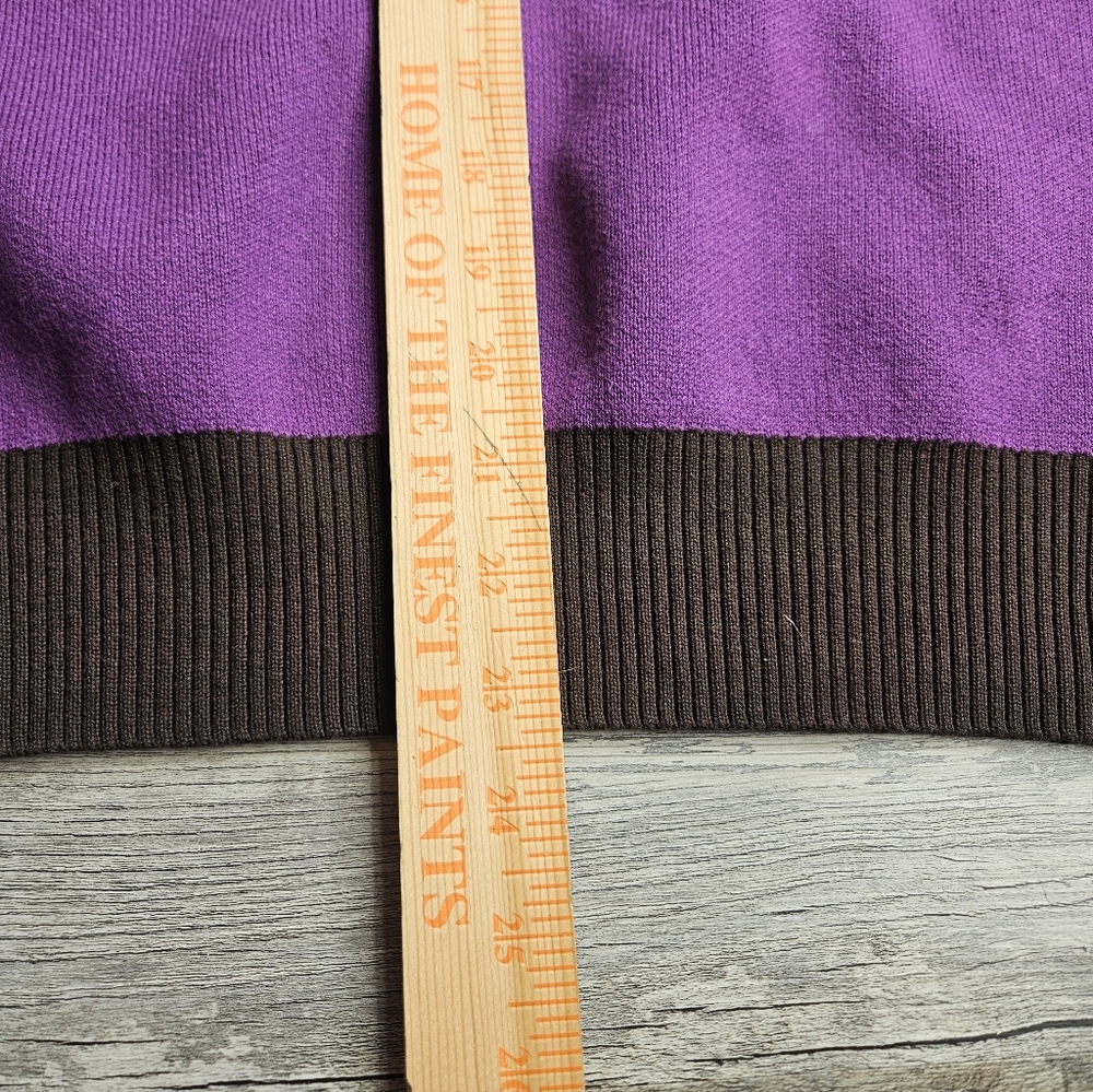 Nian Yi Sweater Purple With Green And Red Dragon Size Medium - Picture 7 of 9